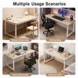 1.4M Office Computer Desk with Metallic Base - 4