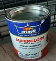 Crown Supergloss Brilliant White Paint - 1 Litre - 1