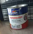 Crown Supergloss Brilliant White Paint - 1 Litre - 2