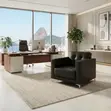 Executive One-Seater Reception Sofa - Black - 1