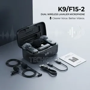 K9/F15-2 Dual Wireless Lavalier Microphone