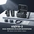 K9/F15-2 Dual Wireless Lavalier Microphone - 3