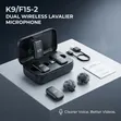 K9/F15-2 Dual Wireless Lavalier Microphone - 4