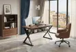 1.4m Ergonomic Wooden Desk with Metal Frame - 2