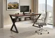 1.4m Ergonomic Wooden Desk with Metal Frame - 3