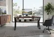1.4m Ergonomic Wooden Desk with Metal Frame - 4