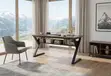 1.4m Ergonomic Wooden Desk with Metal Frame - 5