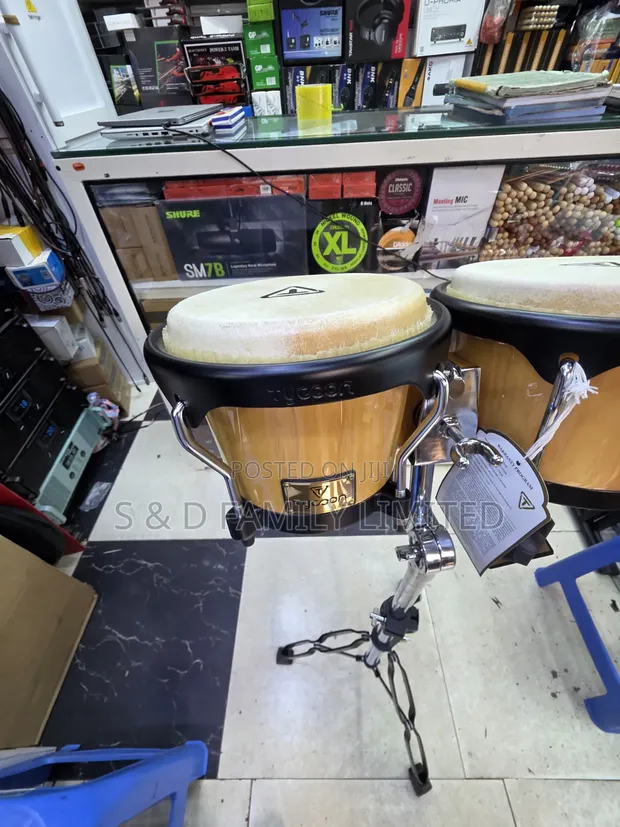 Tycoon Bongo Drums with Stand - 1