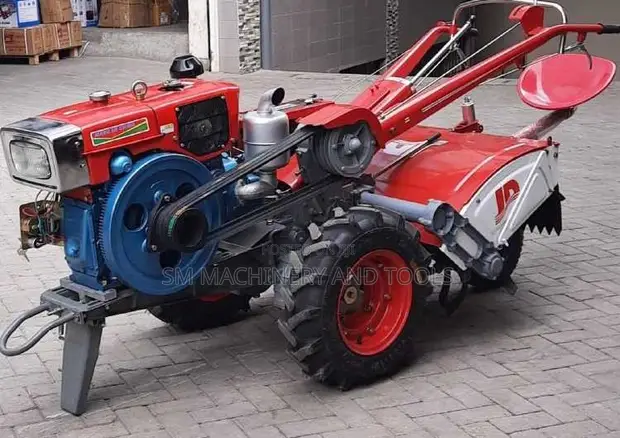 Jiadi JD16L 16HP Walking Diesel Tractor with Implements - 1