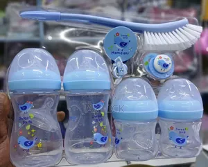 Blue & Pink Feeding Bottle Set