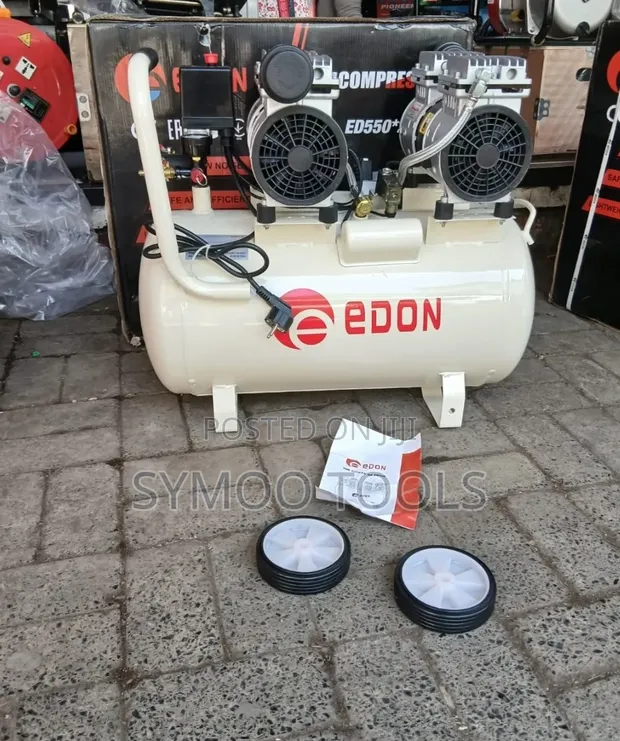 Edon Oil-Free Air Compressor with 2 Motors - 1