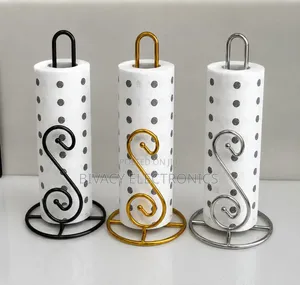 Restocked Gold & Silver Serviette/Kitchen Paper Holders