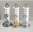 Restocked Gold & Silver Serviette/Kitchen Paper Holders - 1