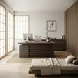 1400MM Home Office Touch Executive Desk - Brown - 2