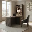 1400MM Home Office Touch Executive Desk - Brown - 3