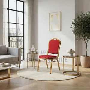 Red Armless Office/Church Chairs (Imported)
