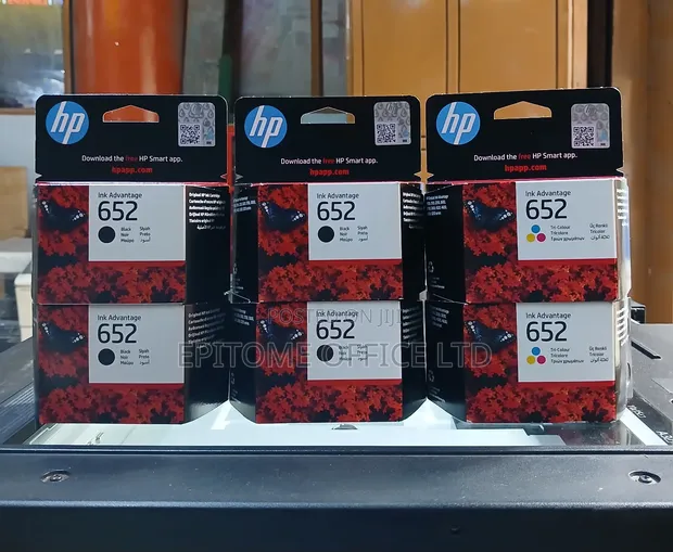 Unopened HP 652 Ink Cartridges - 1