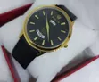 Unisex Time Day & Date Watch - Leather Strap - 1