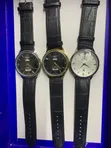 Unisex Time Day & Date Watch - Leather Strap - 2