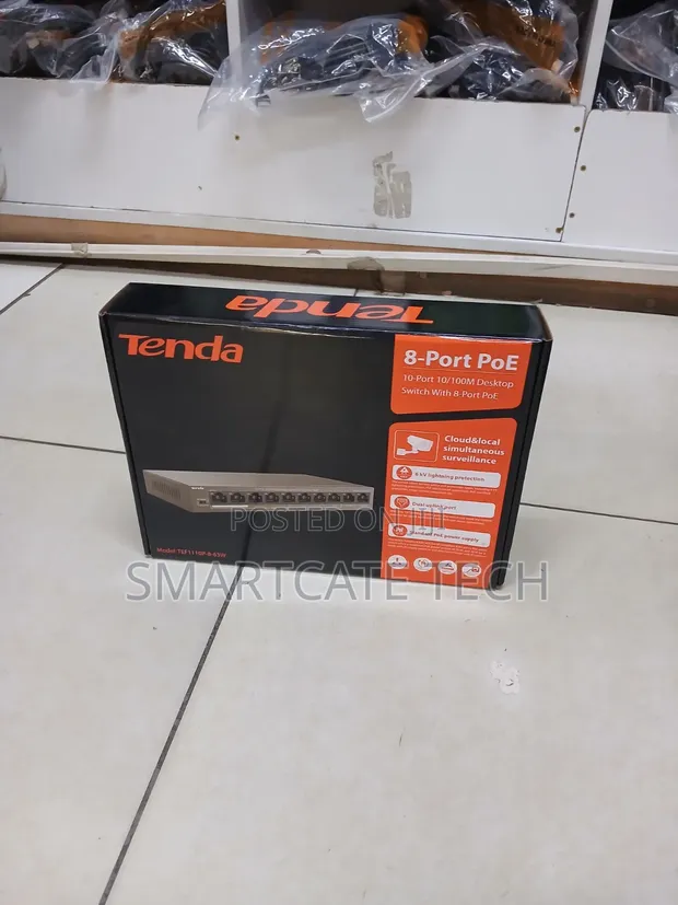 Tenda TEF110P-8-63W 8-Port PoE Switch - 1