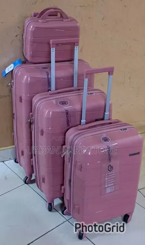 4-in-1 Unbreakable Travel Suitcase Set with Spinner Wheels