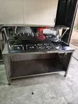 Commercial Stainless Steel Food Warmer - Single Burner - 3