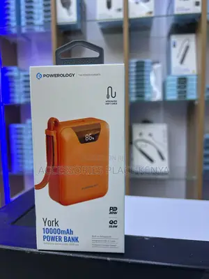Powerology York SuperMini 10000mAh Power Bank - Orange