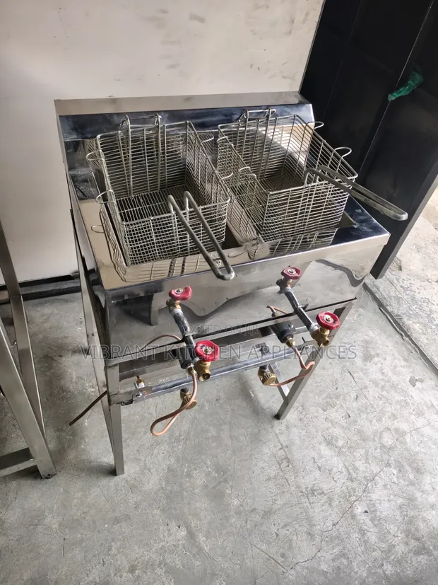 Commercial Stainless Steel Gas Fryer - 1