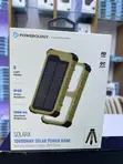 Powerology Solara 10000mAh Solar Power Bank - Khaki - 1