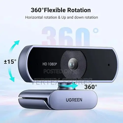 Ugreen CM678 Full HD 1080p USB Webcam with Microphone - 1