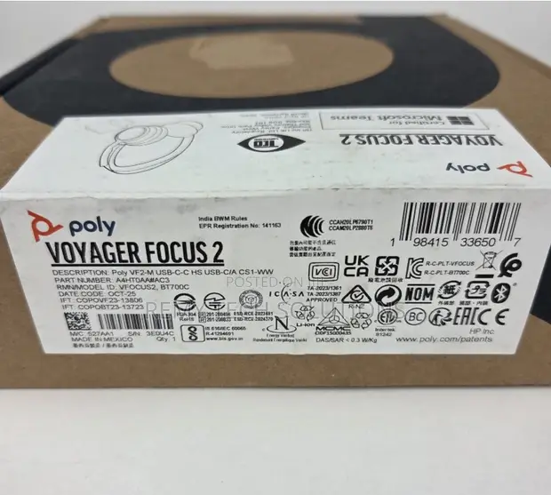 Poly Voyager Focus 2 Stereo Headset - 1