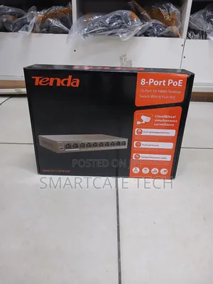 Tenda 8-Port 10/100Mbps PoE Switch (63W)