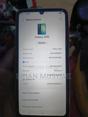 New Samsung Galaxy A06 128GB Black