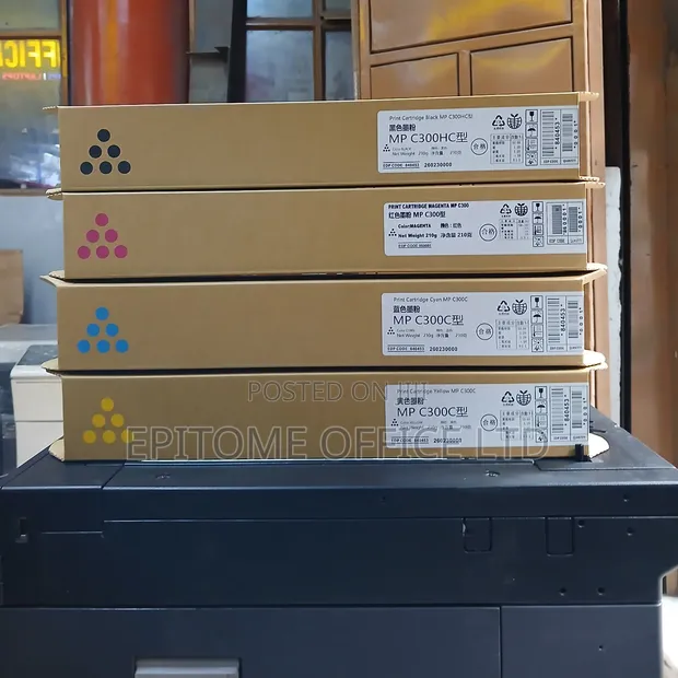 Ricoh Aficio MP C300 Toners (Brand New) - 1