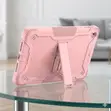 Pink Heavy-Duty Rugged Shockproof Tablet Case with Kickstand - 1