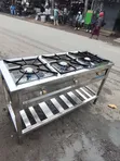 Classic Stainless Three Burner Gas Cooker - 5