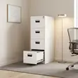 4-Drawer File Staffroom Cabinet - White - 4