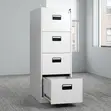 4-Drawer File Staffroom Cabinet - White - 5