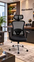 Ergonomic Executive Mesh Office Chair with Headrest - 1