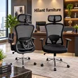 Ergonomic Executive Mesh Office Chair with Headrest - 2