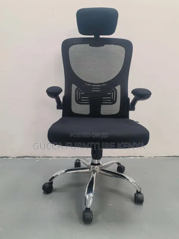 Ergonomic Study Chair with Flip Armrest - 1