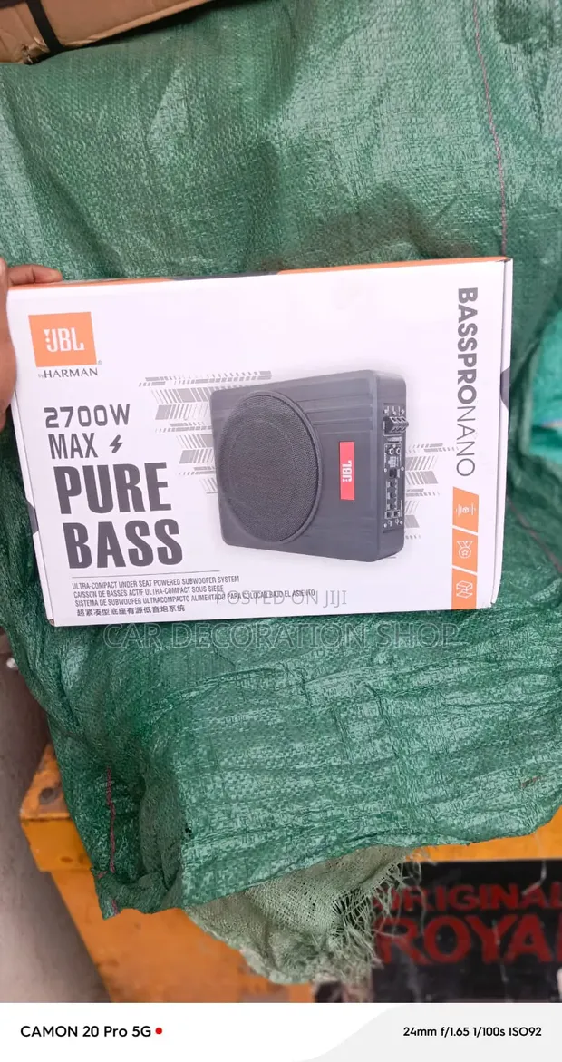 JBL 2700W Ultra Compact Under Seat Active Car Subwoofer - 1