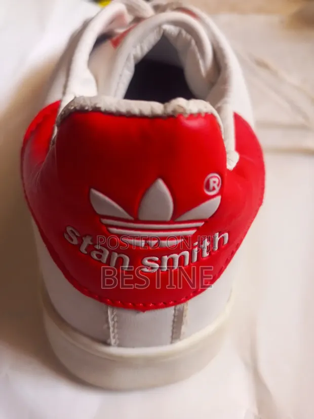 Adidas Stan Smith - Original White/Red Heel Tab - 1