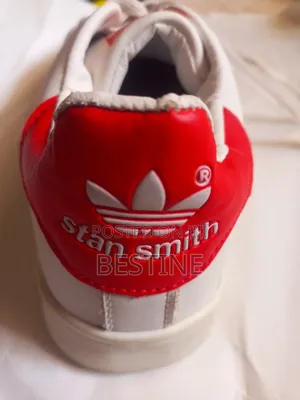 Adidas Stan Smith - Original White/Red Heel Tab