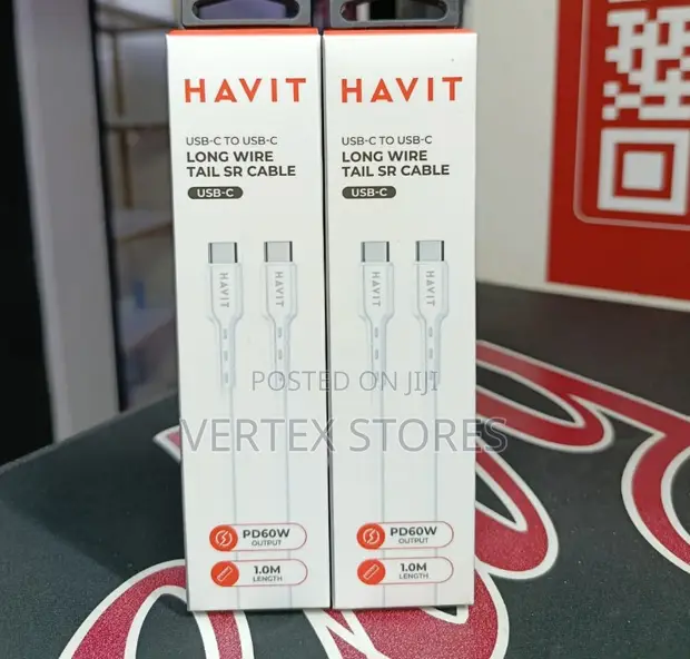 Havit PD60W USB-C to USB-C Cable - HV-CB6235 - 1