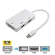 Mini DP to HD/VGA/DVI 3-in-1 Adapter 1080P for MacBook - 4