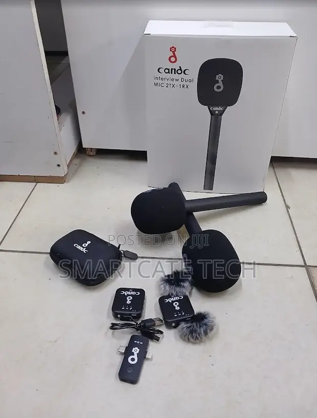 C&C Interview Wireless Mic Kit - 2 Transmitters, 1 Receiver - 1
