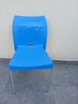 Modern Blue Plastic Multipurpose Chair - 4