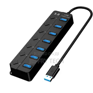 7-Port USB 3.0 Hub with On/Off Switch and LED