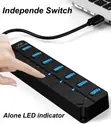 7-Port USB 3.0 Hub with On/Off Switch and LED - 2
